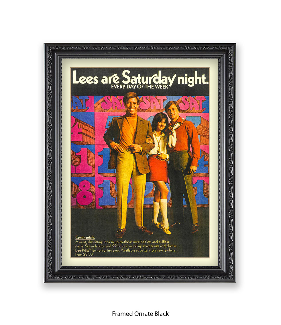 Lee's Are Saturday Night Art Print