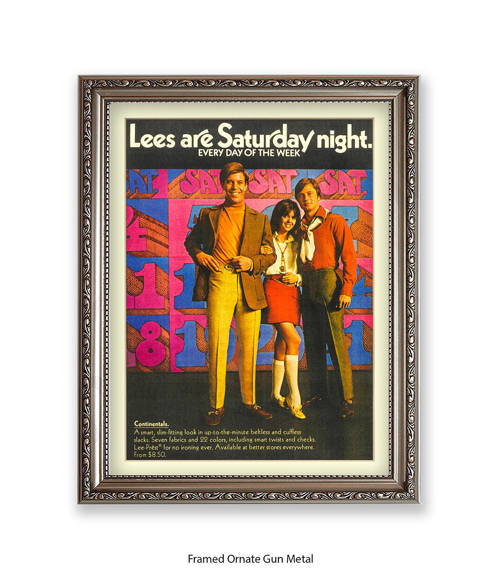 Lee's Are Saturday Night Art Print
