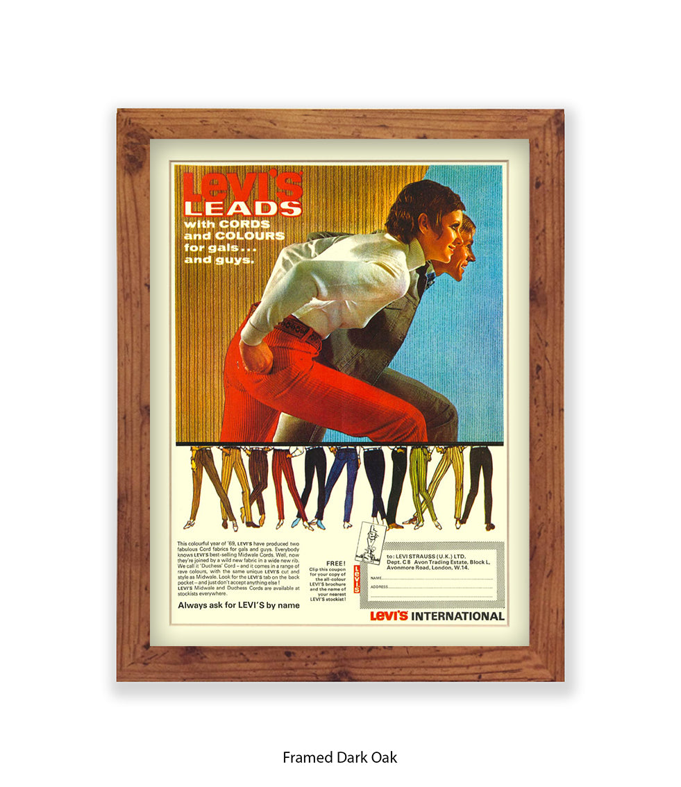 Levi's Leads  With Cords & Colours Art Print