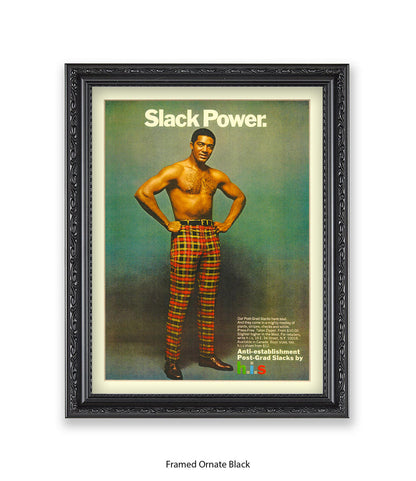Slack Power Tartan Trousers Art Print