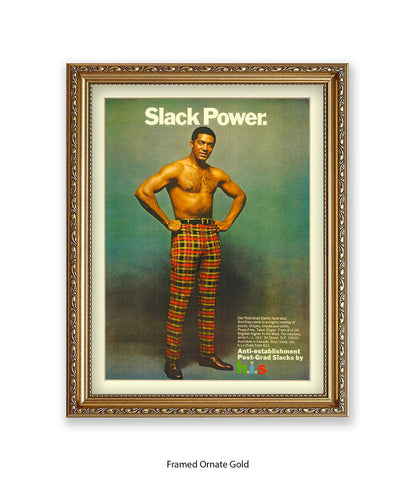 Slack Power Tartan Trousers Art Print