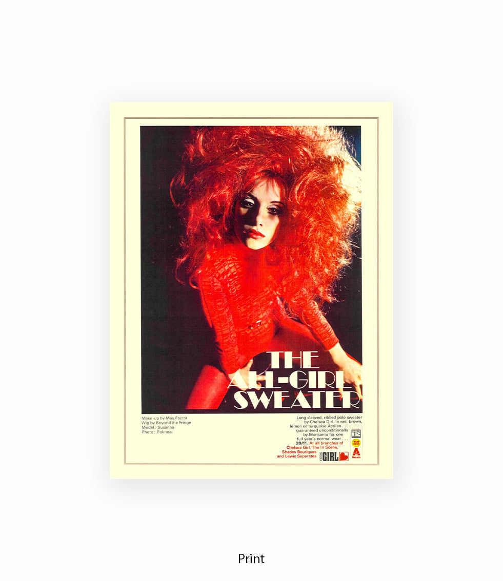 All Girl Chelsea Sweater Art Print