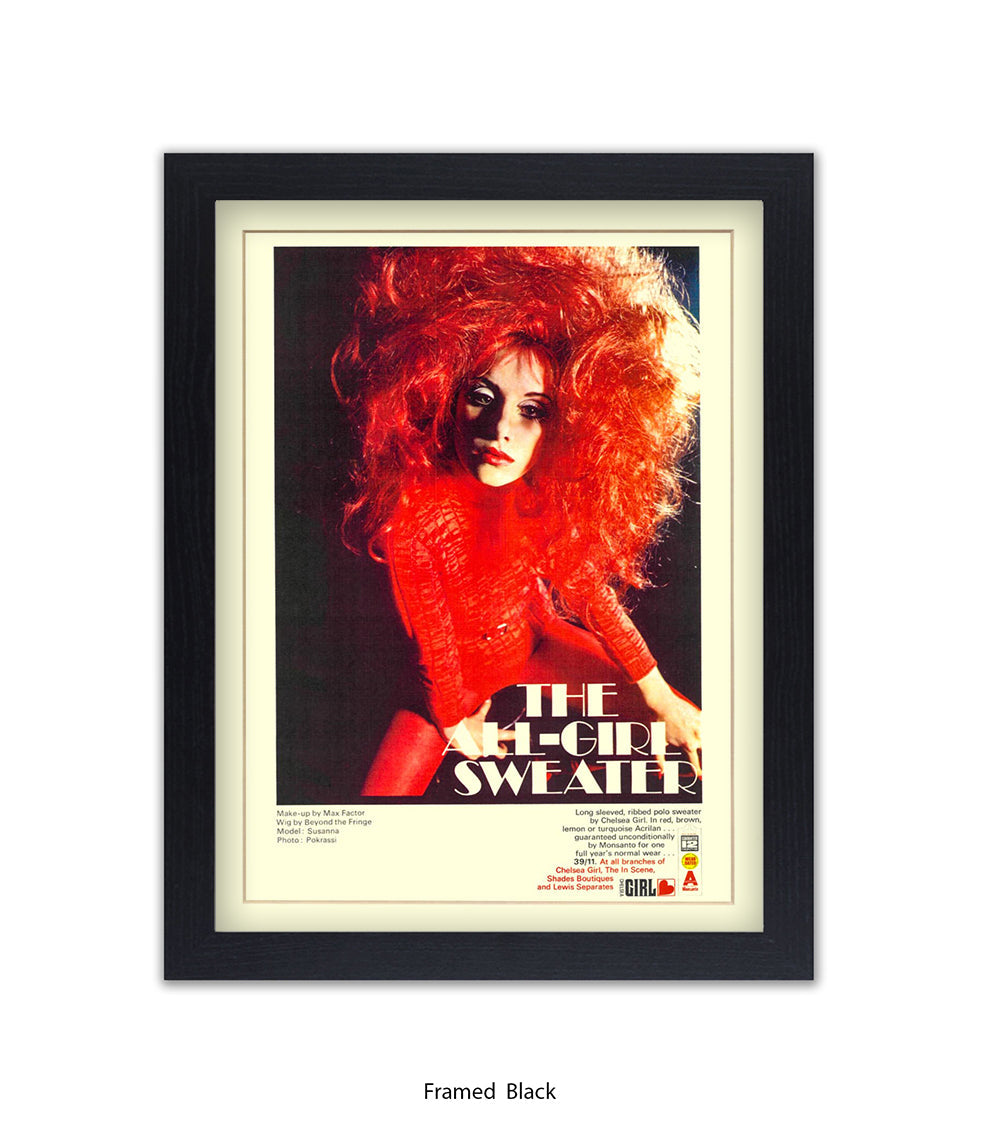 All Girl Chelsea Sweater Art Print