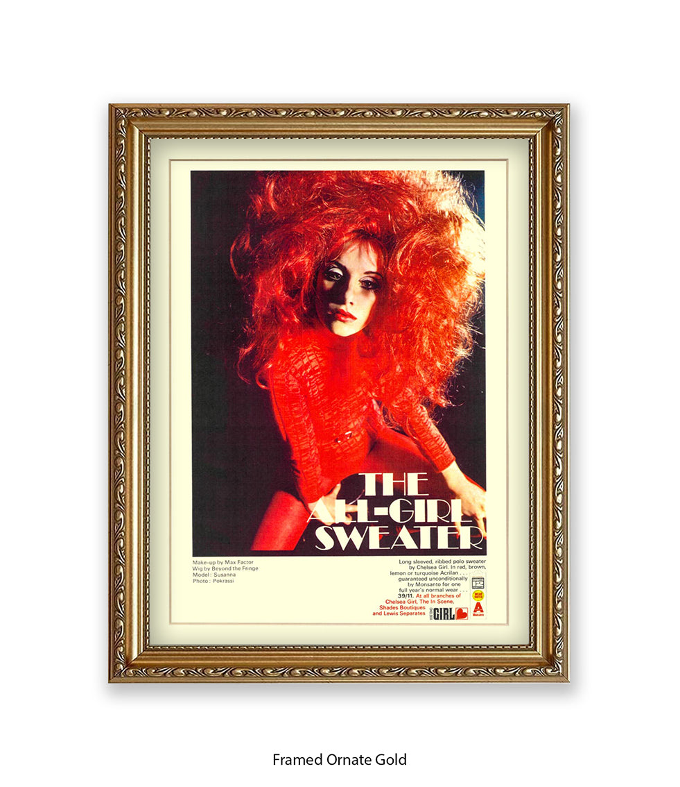 All Girl Chelsea Sweater Art Print