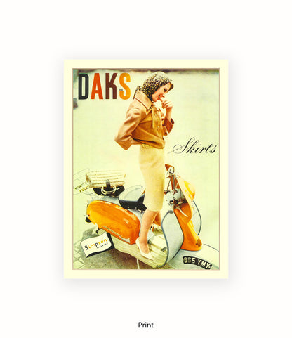 Daks Skirts Art Print