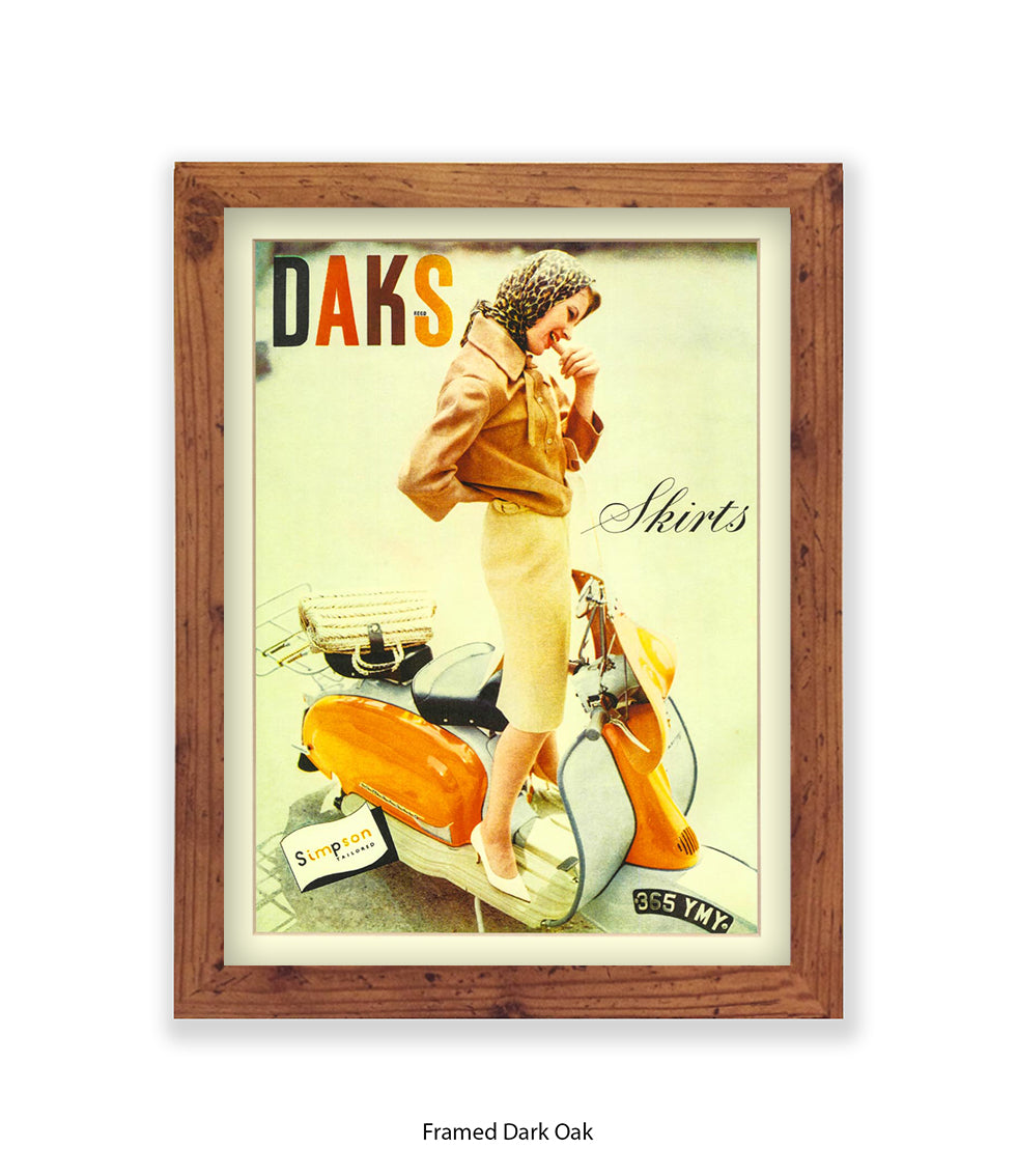 Daks Skirts Art Print
