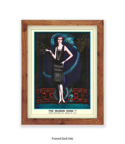 Maison Ross Ltd Lady & Dragon Bond Street Art Print