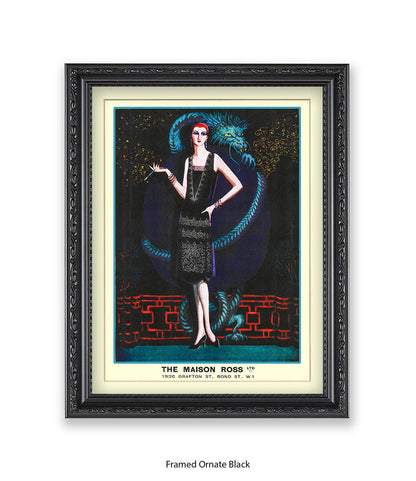 Maison Ross Ltd Lady & Dragon Bond Street Art Print