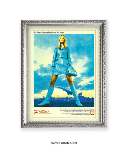 Pittards Blue Outfit Finest Leather Art Print