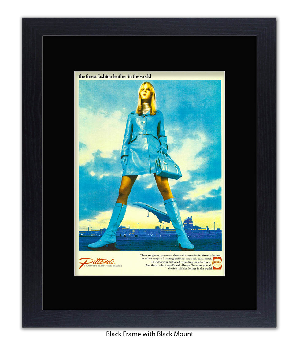 Pittards Blue Outfit Finest Leather Art Print