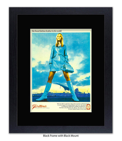Pittards Blue Outfit Finest Leather Art Print