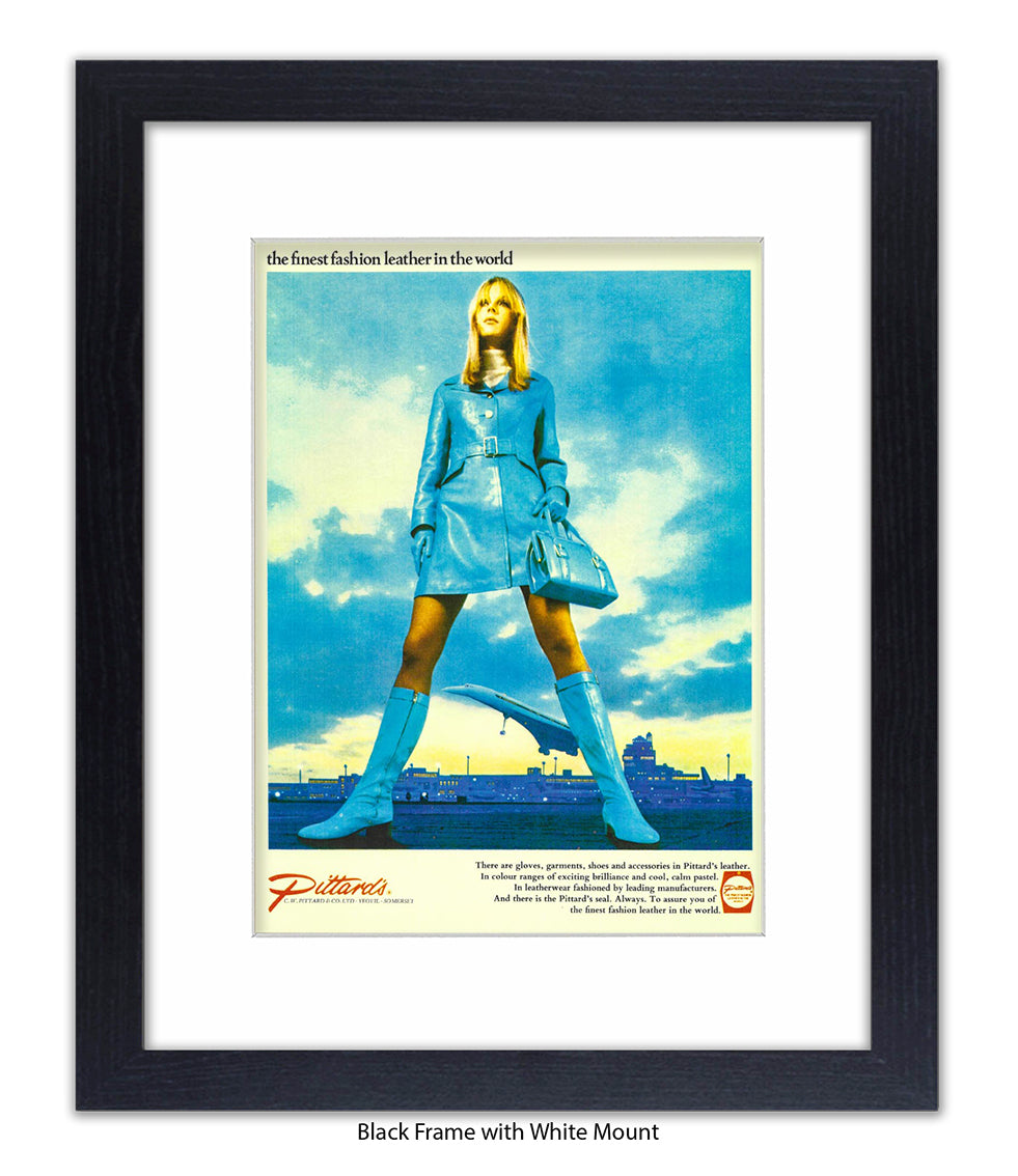 Pittards Blue Outfit Finest Leather Art Print