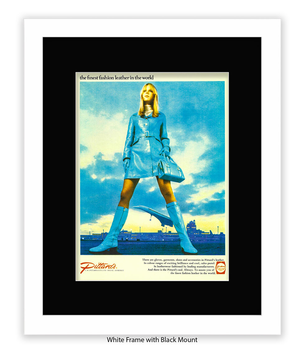 Pittards Blue Outfit Finest Leather Art Print