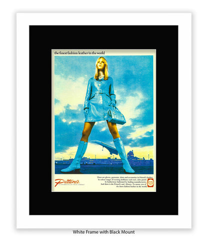 Pittards Blue Outfit Finest Leather Art Print