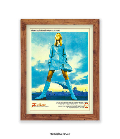 Pittards Blue Outfit Finest Leather Art Print
