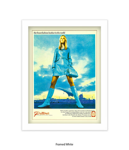 Pittards Blue Outfit Finest Leather Art Print