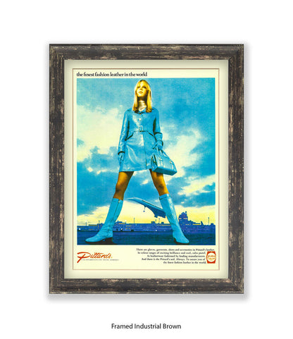 Pittards Blue Outfit Finest Leather Art Print