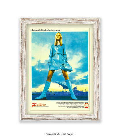 Pittards Blue Outfit Finest Leather Art Print