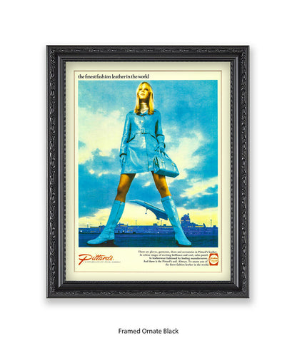 Pittards Blue Outfit Finest Leather Art Print