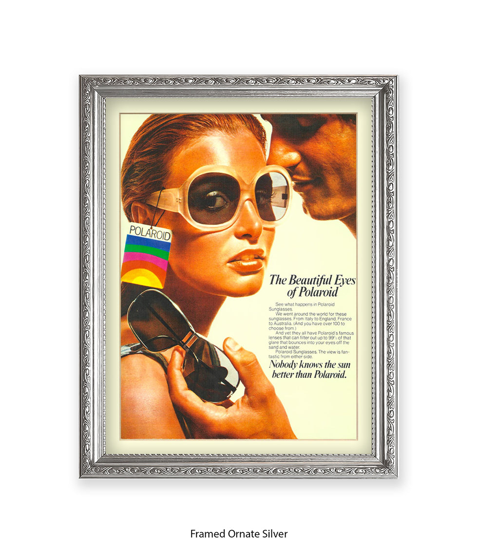 Polaroid The Beautiful Eyes 70s Chic Art Print