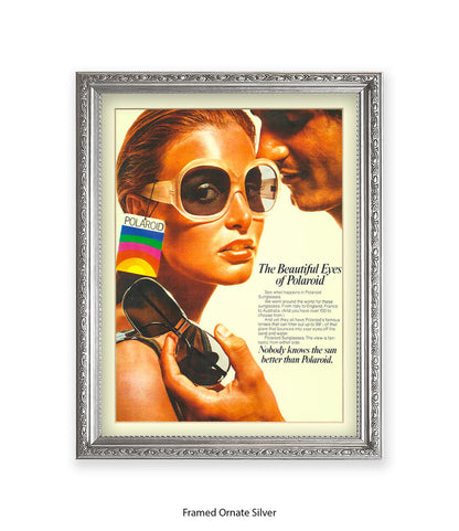 Polaroid The Beautiful Eyes 70s Chic Art Print