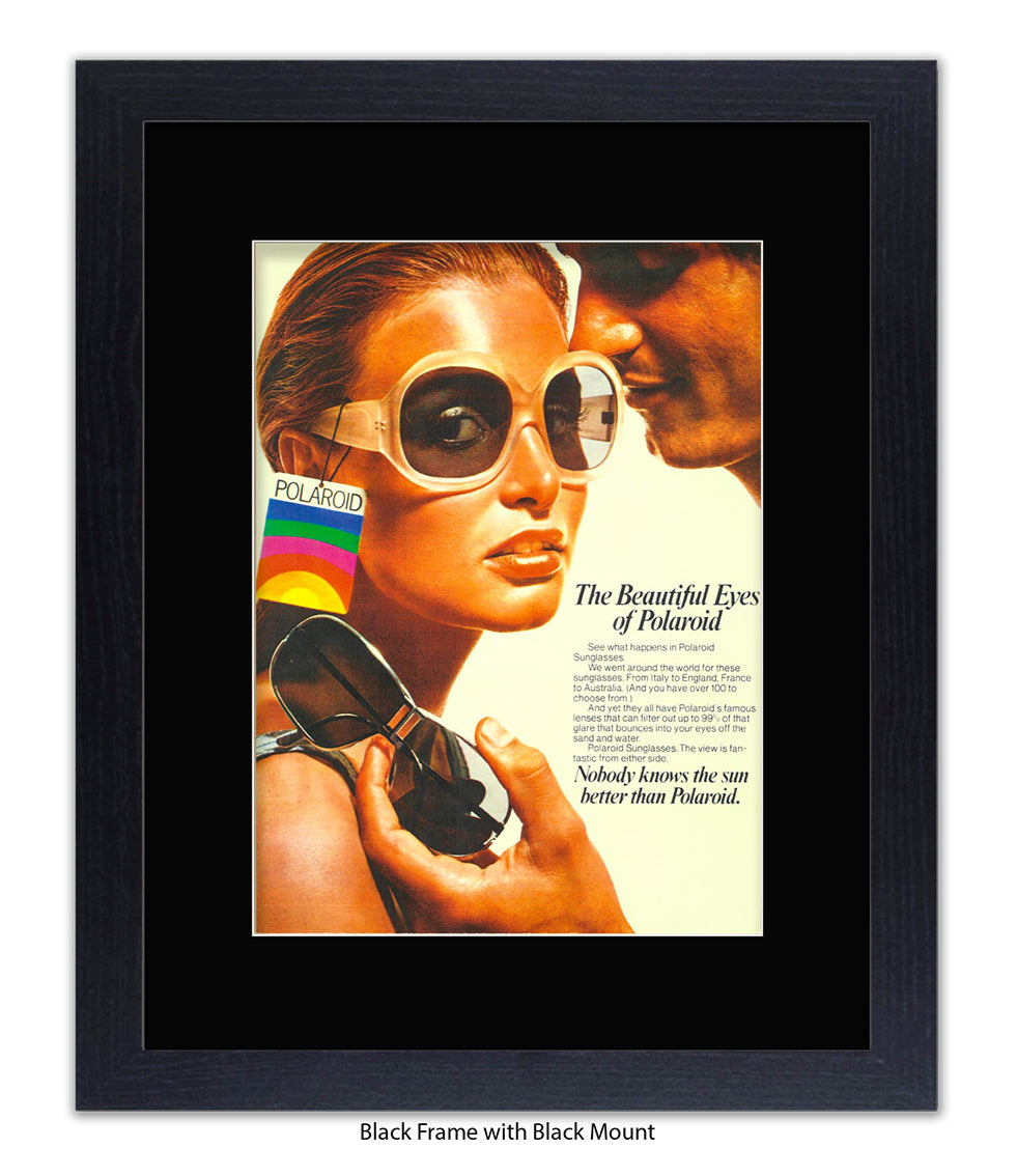 Polaroid The Beautiful Eyes 70s Chic Art Print