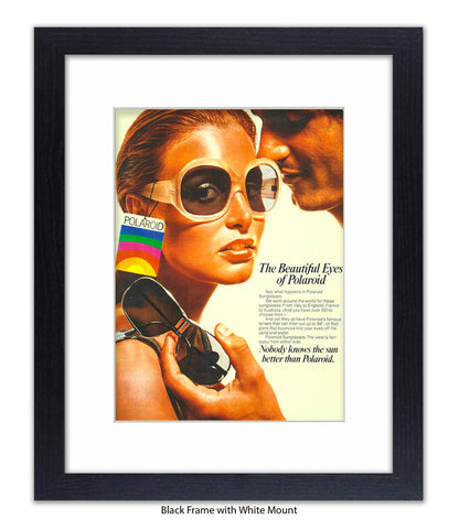 Polaroid The Beautiful Eyes 70s Chic Art Print