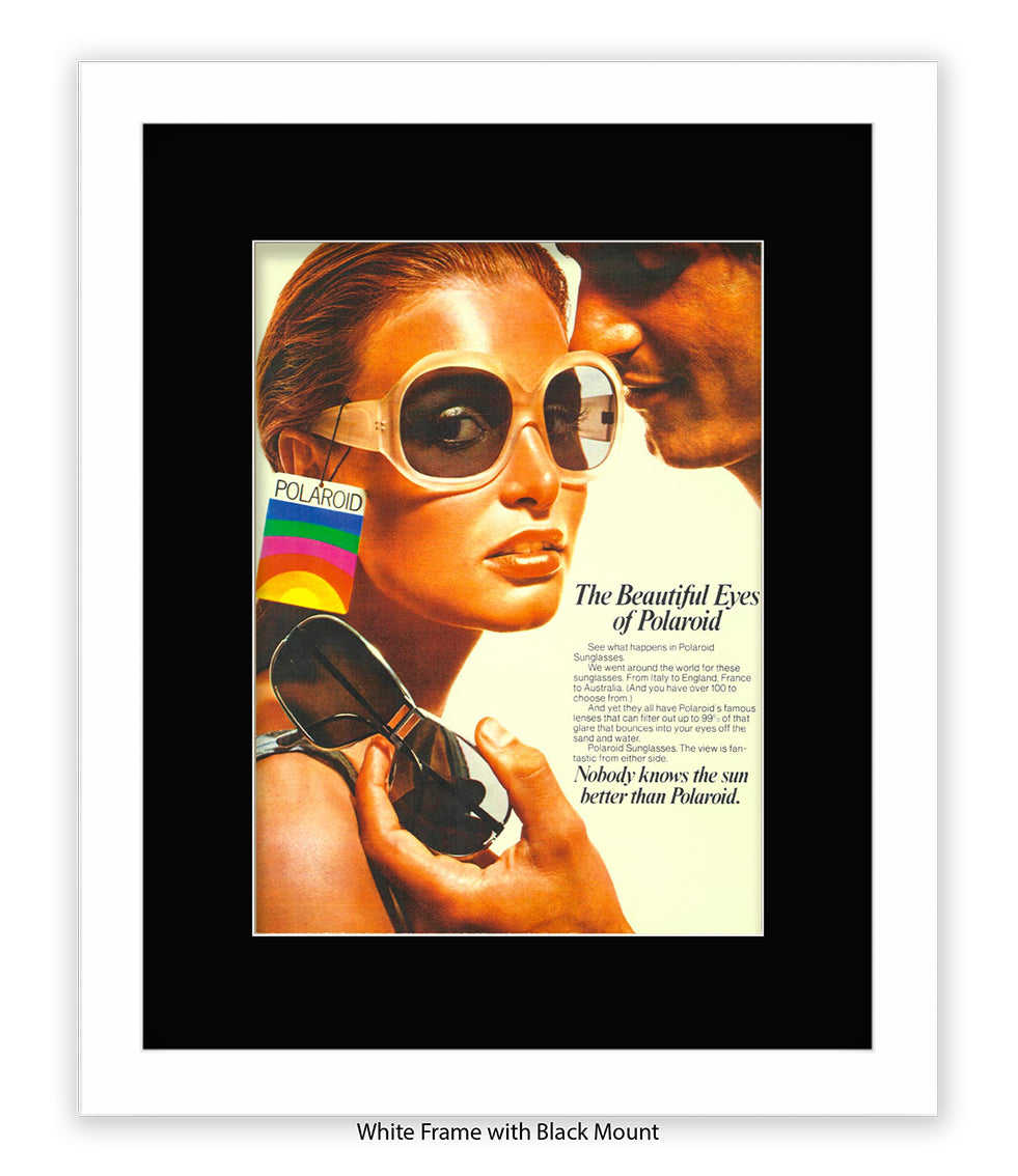 Polaroid The Beautiful Eyes 70s Chic Art Print