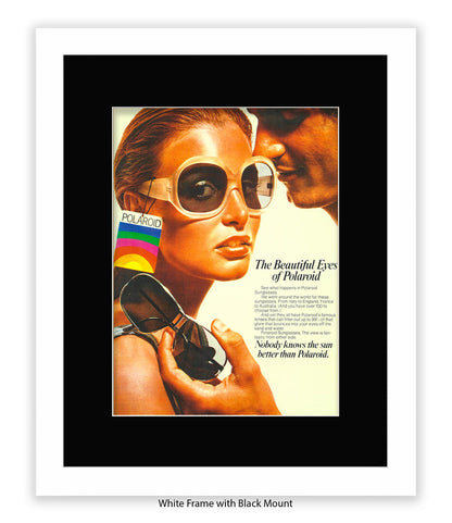 Polaroid The Beautiful Eyes 70s Chic Art Print