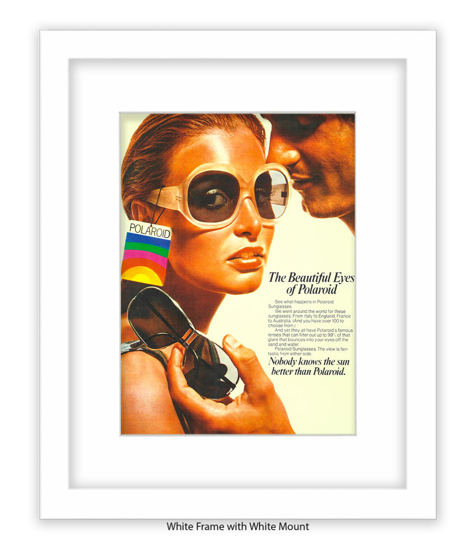 Polaroid The Beautiful Eyes 70s Chic Art Print
