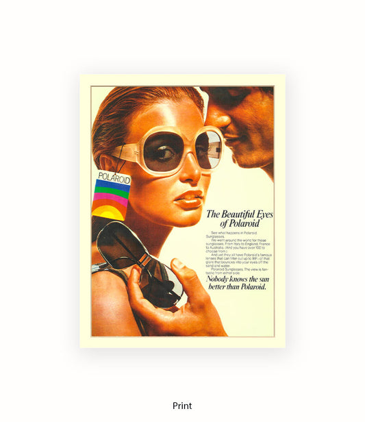 Polaroid The Beautiful Eyes 70s Chic Art Print