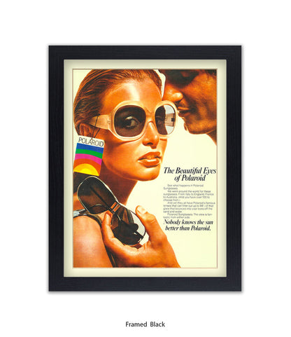 Polaroid The Beautiful Eyes 70s Chic Art Print