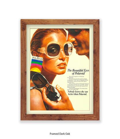 Polaroid The Beautiful Eyes 70s Chic Art Print