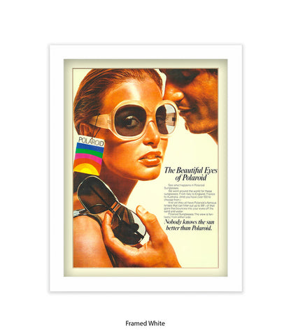 Polaroid The Beautiful Eyes 70s Chic Art Print