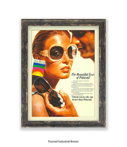 Polaroid The Beautiful Eyes 70s Chic Art Print