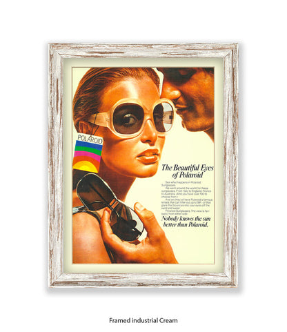 Polaroid The Beautiful Eyes 70s Chic Art Print