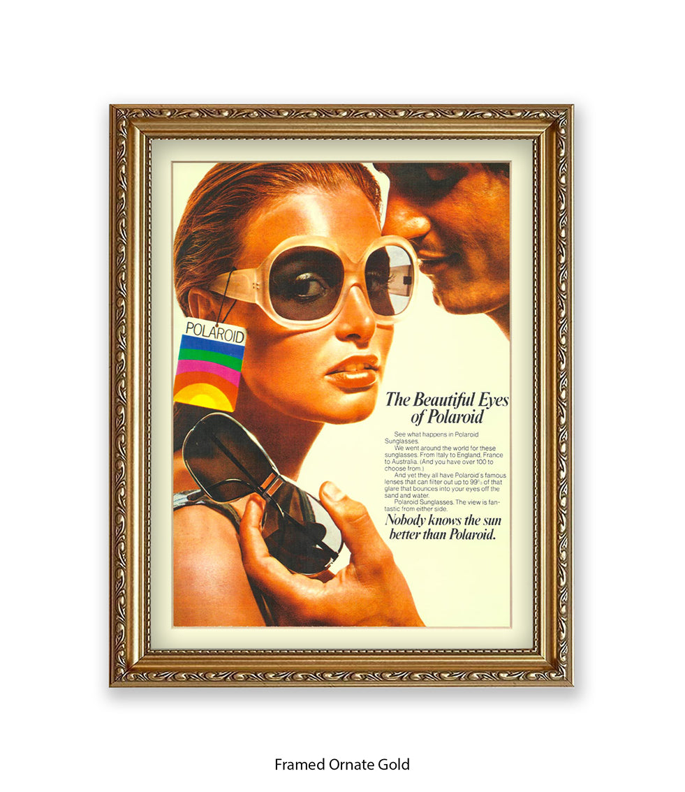 Polaroid The Beautiful Eyes 70s Chic Art Print