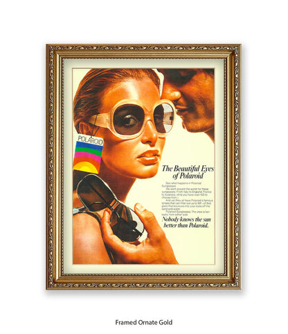 Polaroid The Beautiful Eyes 70s Chic Art Print