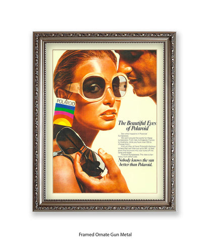 Polaroid The Beautiful Eyes 70s Chic Art Print