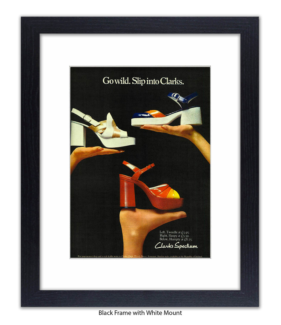Clarks Spectrum Go Wild Slip Into Clarks Art Print