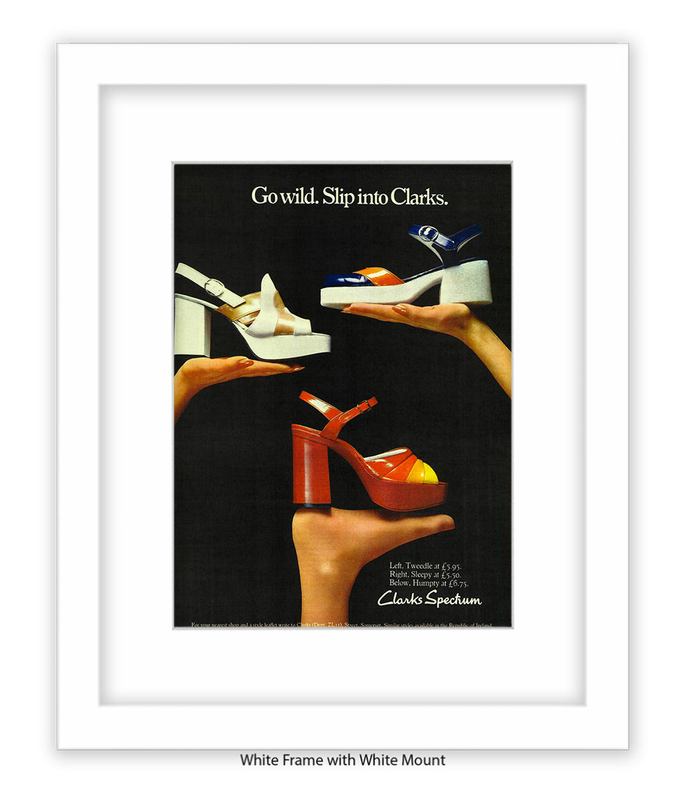 Clarks Spectrum Go Wild Slip Into Clarks Art Print