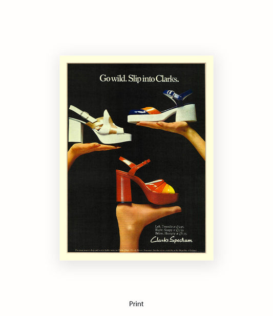 Clarks Spectrum Go Wild Slip Into Clarks Art Print