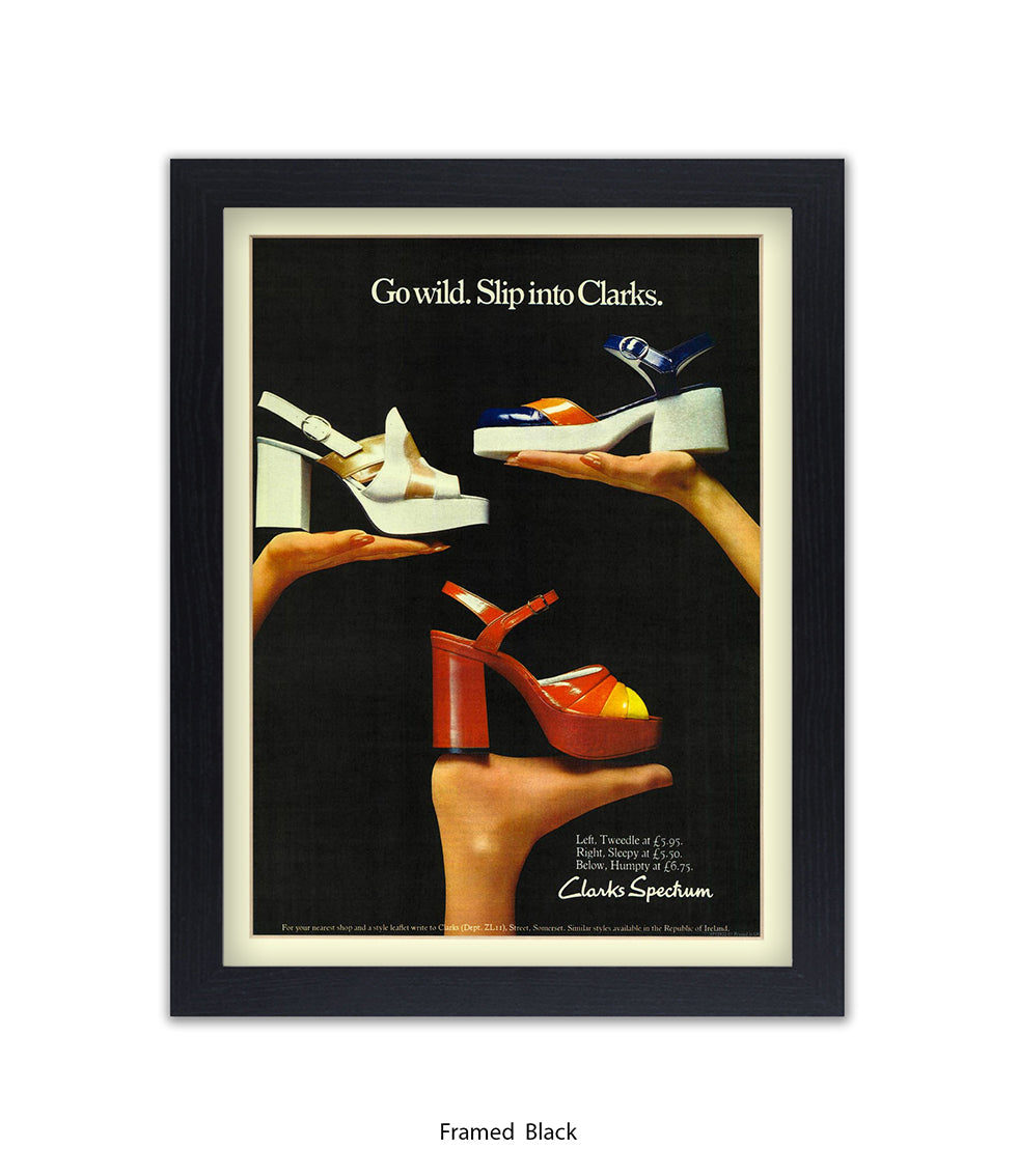 Clarks Spectrum Go Wild Slip Into Clarks Art Print
