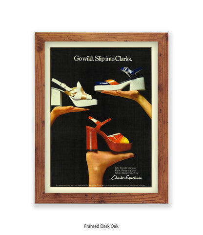 Clarks Spectrum Go Wild Slip Into Clarks Art Print