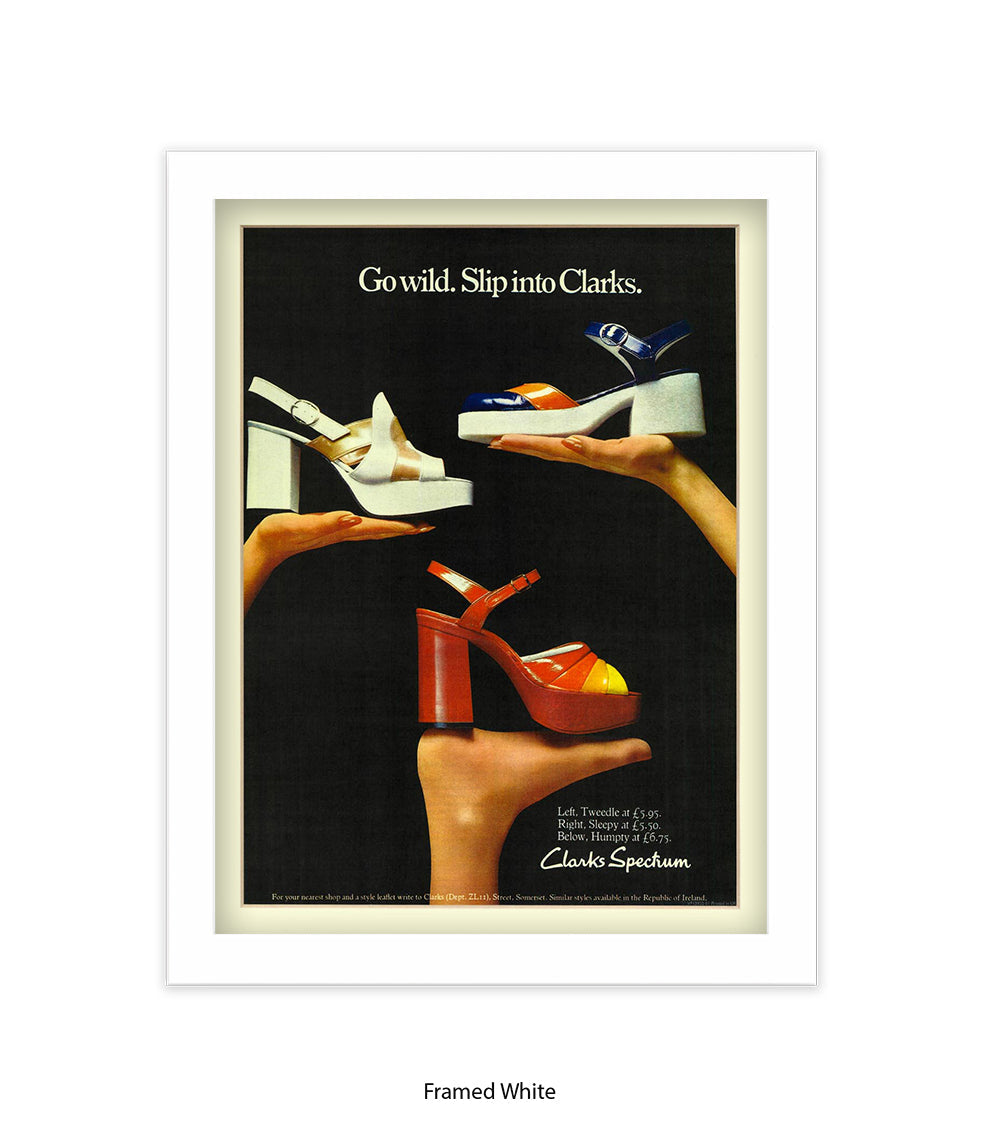 Clarks Spectrum Go Wild Slip Into Clarks Art Print