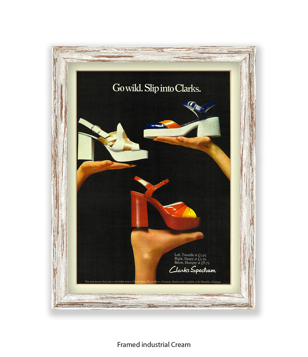 Clarks Spectrum Go Wild Slip Into Clarks Art Print