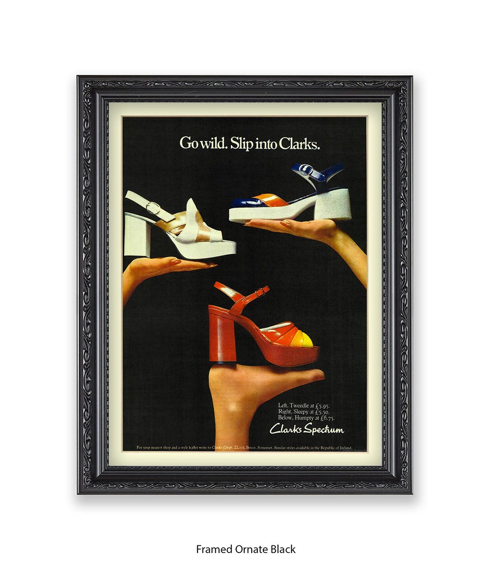 Clarks Spectrum Go Wild Slip Into Clarks Art Print