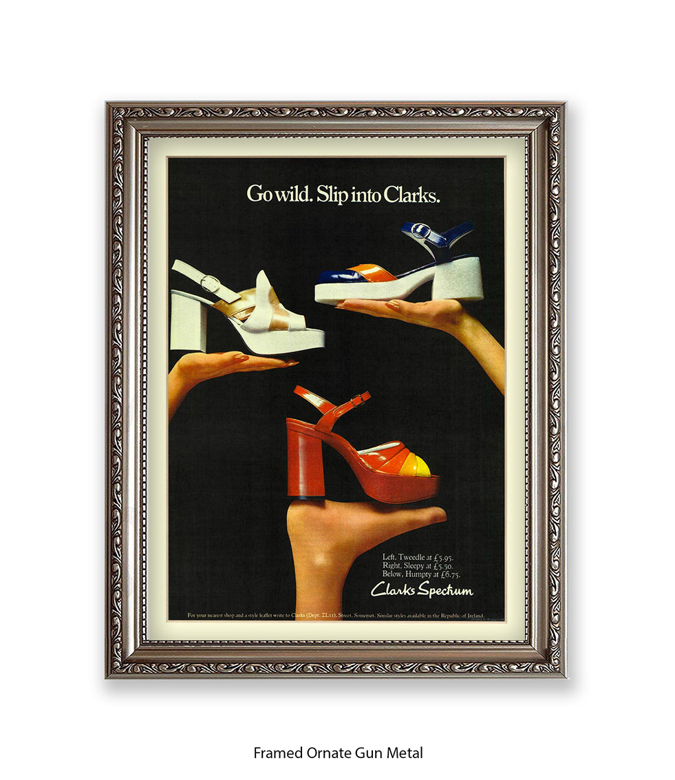 Clarks Spectrum Go Wild Slip Into Clarks Art Print