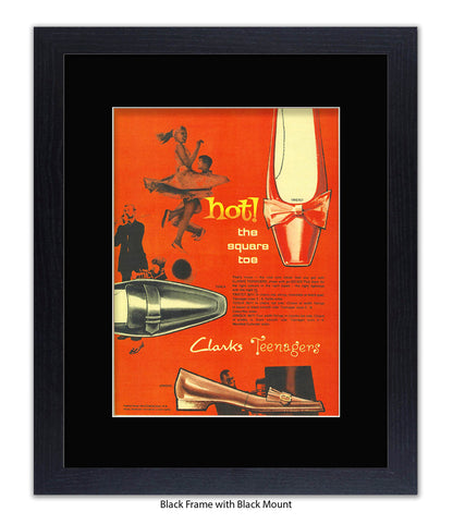 Clarks Teenagers Hot! The Square Toe Art Print
