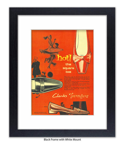 Clarks Teenagers Hot! The Square Toe Art Print
